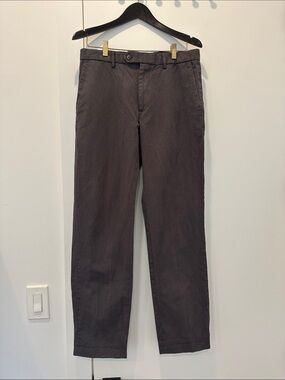 J. Crew Men's Classic Straight-Leg Pants in Dark Gray